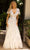 Primavera Couture 12013 - V Neck Flowy Floral Flowy Dress Mother Of The Bride Dresses 4 / Ivory