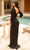 Primavera Couture 12032 - Quarter Sleeve Fringed Evening Gown Mother Of The Bride Dresses