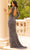 Primavera Couture 12066 - Asymmetric Design Sequined Gown Prom Dresses