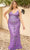 Primavera Couture 14001 - V Neck Sequined Sleeveless Gown Prom Dresses 14W / Lilac