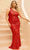 Primavera Couture 14004 - Sequined One Shoulder Prom Gown Special Occasion Dress 14W / Red