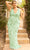 Primavera Couture 14009 - Leaf-Detailed Sheath Gown Prom Dresses 14W / Mint