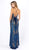 Primavera Couture - 3211 Strappy Plunging V-neck Gown with Slit Special Occasion Dress