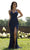 Primavera Couture - 3291 Sparkling Allover Sequin V Neck Sheath Gown Special Occasion Dress 0 / Midnight