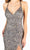 Primavera Couture - 3291 Sparkling Allover Sequin V Neck Sheath Gown Special Occasion Dress 0 / Pebble