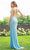 Primavera Couture - 3291 Sparkling Allover Sequin V Neck Sheath Gown Special Occasion Dress