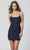 Primavera Couture - 3351 Allover Sequin Fitted Cocktail Dress Homecoming Dresses 00 / Midnight