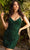 Primavera Couture - 3353 Paisley Beaded Fitted Cocktail Dress Homecoming Dresses 00 / Forrest Green