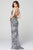 Primavera Couture - 3439 Two Piece Beaded Deep V-neck Sheath Dress Evening Dresses