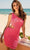 Primavera Couture - 3504 One Shoulder Side Cutout Dress Special Occasion Dress In Pink