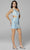 Primavera Couture - 3504 One Shoulder Side Cutout Dress Homecoming Dresses 00 / Powder Blue