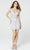 Primavera Couture - 3542 Beaded Plunging V Neck Sheath Dress Special Occasion Dress 00 / Ivory