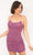 Primavera Couture - 3558 Rosette Beaded Lace Up Dress Special Occasion Dress 00 / Raspberry
