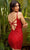 Primavera Couture - 3572 Sheer Plunge V-Neck Sequin Cocktail Dress Homecoming Dresses