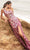 Primavera Couture - 3623 One Shoulder High Slit Cut Glass Sheath Dress Prom Dresses