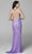 Primavera Couture - 3642 Sequin Halter Dress with Slit Evening Dresses