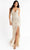 Primavera Couture - 3724 V-Neck Beaded Sleeveless Gown Special Occasion Dress 00 / Nude