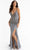 Primavera Couture - 3724 V-Neck Beaded Sleeveless Gown Special Occasion Dress 00 / Platinum