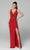 Primavera Couture - 3725 Beaded Sleeveless V-Neck Long Gown Special Occasion Dress 00 / Red