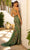 Primavera Couture - 3726 Halter Neckline Floral Sequin Gown Special Occasion Dress