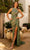 Primavera Couture - 3726 Halter Neckline Floral Sequin Gown Special Occasion Dress