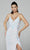 Primavera Couture - 3727 V-Neck Sleeveless High Slit Gown Special Occasion Dress