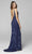 Primavera Couture - 3727 V-Neck Sleeveless High Slit Gown Special Occasion Dress