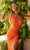 Primavera Couture - 3729 One Shoulder Asymmetrical Dress In Orange