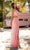 Primavera Couture - 3729 One Shoulder Asymmetrical Dress In Pink