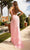 Primavera Couture - 3734 Beaded V-Neck Lace Up Back Gown Special Occasion Dress