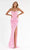 Primavera Couture - 3737 Sequin Scoop Neckline Long Gown Special Occasion Dress 00 / Pink