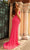 Primavera Couture - 3744 V-Neck Multiple Straps Long Gown In Pinks
