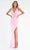 Primavera Couture - 3746 Vibrant Floral Beaded High Front Slit Gown Special Occasion Dress