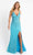 Primavera Couture - 3751 Sequin Plunging V-Neck Gown In Blue