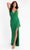Primavera Couture - 3760 Sequin V-Neck Criss Cross Back Gown Special Occasion Dress 00 / Emerald
