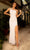 Primavera Couture - 3761 Asymmetrical Sequin Double Strap Dress In White