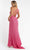 Primavera Couture - 3761 Asymmetrical Sequin Double Strap Dress In Pink