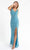 Primavera Couture - 3764 Bold Style Low V Neckline Dazzling Silhouette Evening Gown Special Occasion Dress