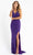 Primavera Couture - 3764 Bold Style Low V Neckline Dazzling Silhouette Evening Gown Special Occasion Dress