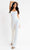 Primavera Couture - 3774 Sequin Scoop Neckline Jumpsuit Special Occasion Dress 00 / Ivory