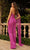 Primavera Couture - 3776 Fully Sequined One Shoulder Cape Jumpsuit Prom Dress Special Occasion Dress
