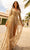 Primavera Couture - 3777 V-Neck Long Sleeve Romper Special Occasion Dress