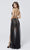 Primavera Couture - 3778 Two Piece Jaguar Designed Overlay Tulle Evening Dress In Multi-Color