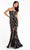 Primavera Couture - 3782 Sleeveless Trailing Floral Embellishment Evening Gown Special Occasion Dress