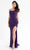 Primavera Couture - 3786 Sequin Scoop Neckline Long Gown Special Occasion Dress 00 / Purple
