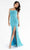 Primavera Couture - 3786 Sequin Scoop Neckline Long Gown Special Occasion Dress 00 / Turquoise