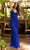 Primavera Couture 3793 - Deep V-Neck Evening Gown Special Occasion Dress 000 / Royal Blue