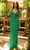 Primavera Couture 3793 - Deep V-Neck Sheath Evening Gown Special Occasion Dress 000 / Emerald