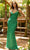 Primavera Couture 3793 - Deep V-Neck Sheath Evening Gown Special Occasion Dress