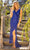Primavera Couture 3799 - V-Neck Ruffled Sequin Evening Gown Special Occasion Dress 000 / Royal Blue